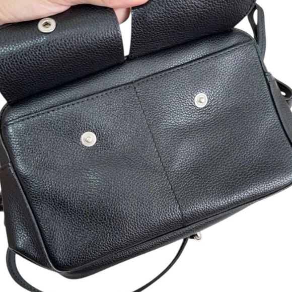 Rare‎ Longchamp Le Foulonne Leather Crossbody Bag in black - Picture 4 of 8